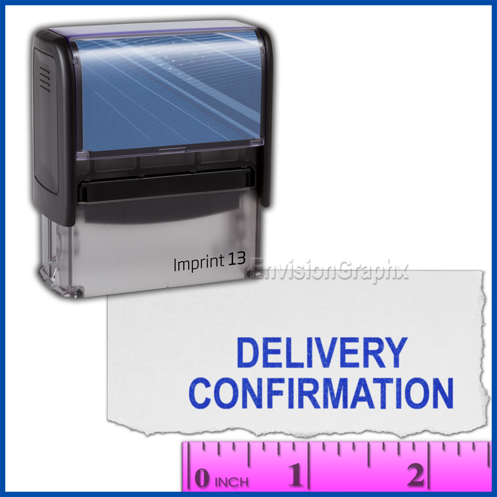 DELIVERY CONFIRMATION in Blue
